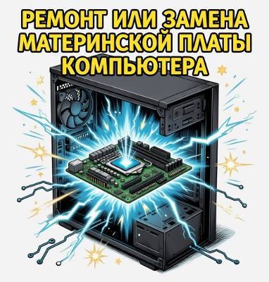 Ремонт или замена материнской платы компьютера