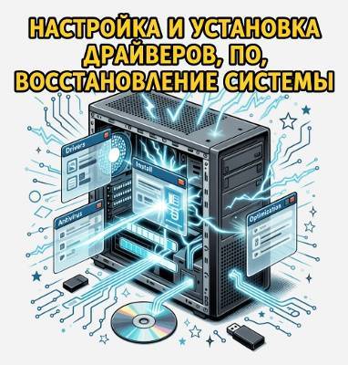 Настройка и установка драйверов, ПО, восстановление системы