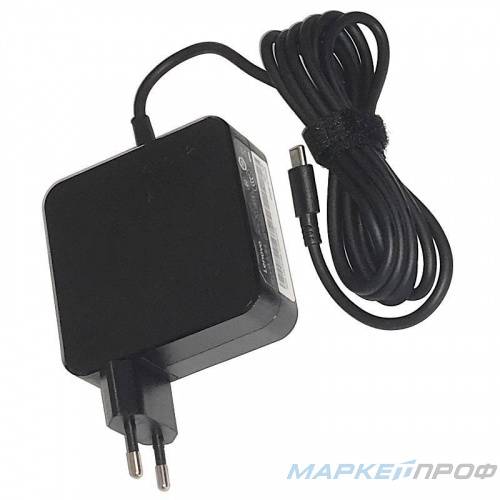 Блок питания Lenovo Type-C 5V, 9V, 15V/3A, 20V/3.25A, 65W (Квадратный) (Б/У)