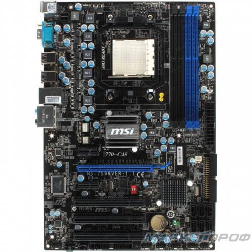 Материнская плата Socket AM3 MSI 770-C45 MS-7599 (Б/У)