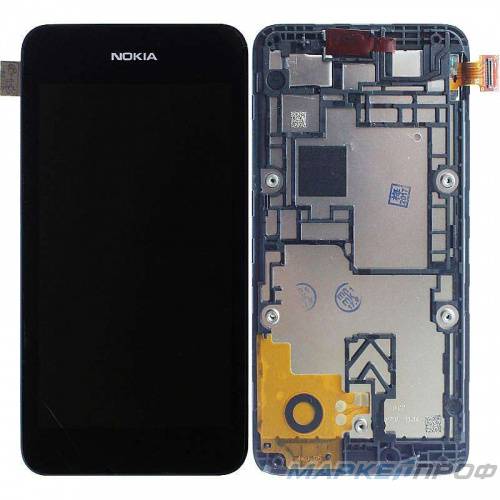 Nokia Lumia 530 / 530 Dual / N530 дисплей с тачскрином и рамкой