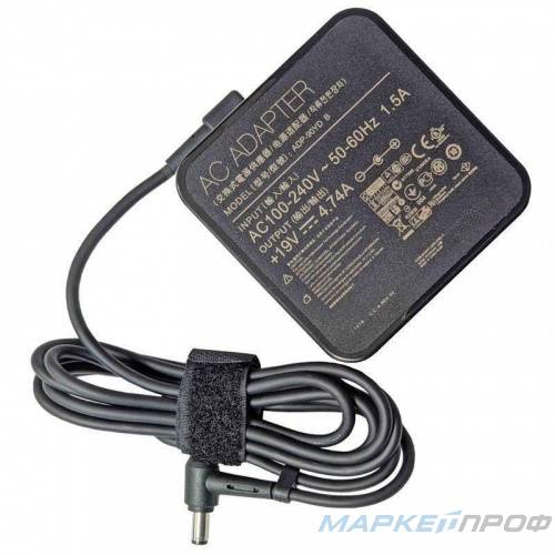 Блок питания Asus 19V, 4.74A, 5.5*2.5мм (Квадратный) (Б/У)