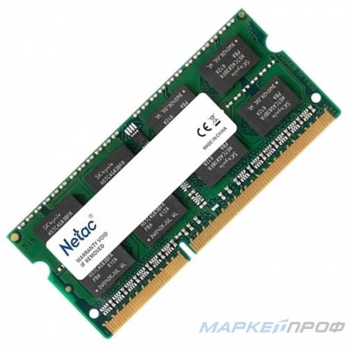 Оперативная память DDR3L 4Gb 1600Mhz so-dimm Netac ntbsd3n16sp-04