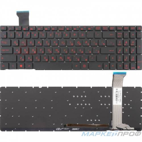 Клавиатура Asus G552V, G552VW, G552VX, FZ50JX, GL752VW с подсветкой