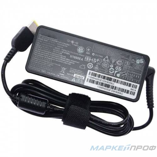 Блок питания Lenovo 20V, 3.25A, прямоугольный 11.2*4.5мм (Б/У)