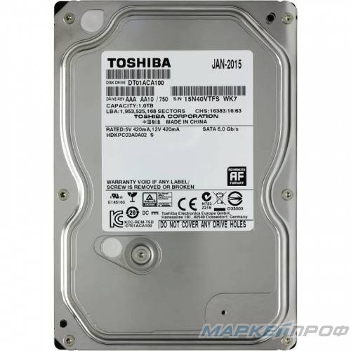Жесткий диск 1TB Toshiba DT01ACA100