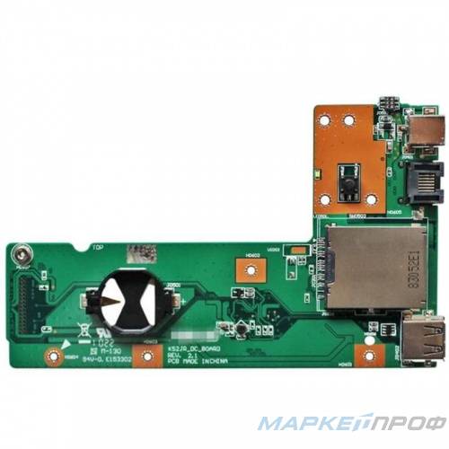 Плата питания, USB, LAN, SD для Asus K52, A52, X52, K52JR_DC_BOARD