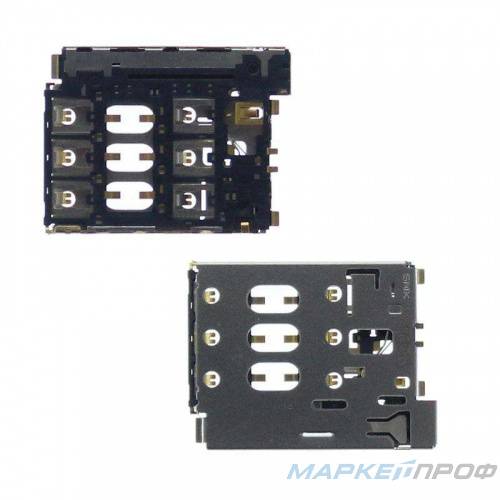Коннектор SIM HTC Desire 816/Desire 816 Dual/Desire 610